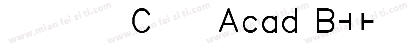 MTC_Acad Bold字体转换